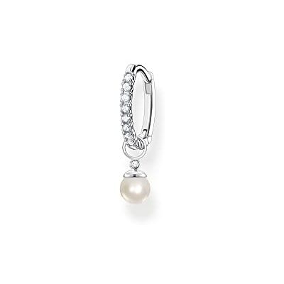 THOMAS SABO Damer enkel kreolsk pärla zirkon 925 sterlingsilver CR702-167-14 THOMAS SABO Damer enkel kreolsk pärla zirkon 925 sterlingsilver CR702-167-14