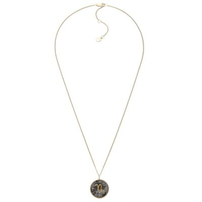 Fossil Damhalsband i rostfritt stål eller sterlingsilver med hummerlås, Metallisk svart Fossil Damhalsband i rostfritt stål eller sterlingsilver med hummerlås, Metallisk svart