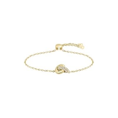 Boss Jewelry Women's LIVE PRECIOUS Collection Armband i ljusgult guld med sammanflätade ringar och kristaller 1580757 Boss Jewelry Women's LIVE PRECIOUS Collection Armband i ljusgult guld med sammanflätade ringar och kristaller 1580757