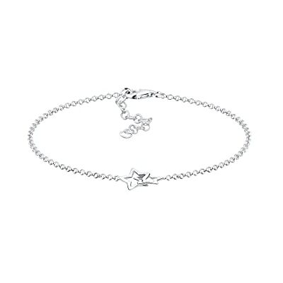 Elli armband dam stjärnor slukande Astro i 925 sterlingsilver, 180, fasettad slipning, Utan Elli armband dam stjärnor slukande Astro i 925 sterlingsilver, 180, fasettad slipning, Utan