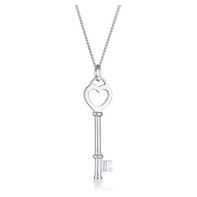 Elli Halskette Damen Schlüssel Herz Liebesschlüssel i 925 sterlingsilver, Sterlingsilver, Turkos Elli Halskette Damen Schlüssel Herz Liebesschlüssel i 925 sterlingsilver, Sterlingsilver, Turkos