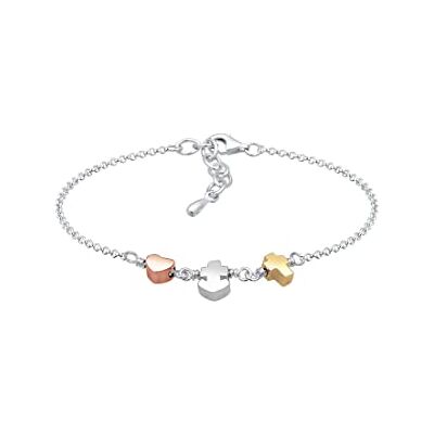 Elli Dam guld berlock armband 0202351418_16-16 cm längd, Silver Elli Dam guld berlock armband 0202351418_16-16 cm längd, Silver
