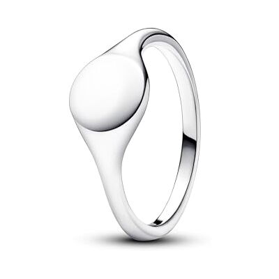 PANDORA Gravierbarer Siegelring aus Sterling Silber, Moments Kollektion, Größe 52, 193093C00-52 PANDORA Gravierbarer Siegelring aus Sterling Silber, Moments Kollektion, Größe 52, 193093C00-52