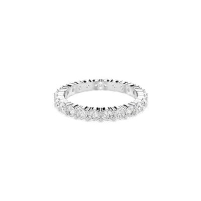 Swarovski Matrix Vittore ring, Rundskuren, Vit, Rhodiumpläterad Swarovski Matrix Vittore ring, Rundskuren, Vit, Rhodiumpläterad