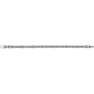 PHEBUS 35/0680-armband män rostfritt stål svart två rader med 18,5 cm PHEBUS 35/0680-armband män rostfritt stål svart två rader med 18,5 cm