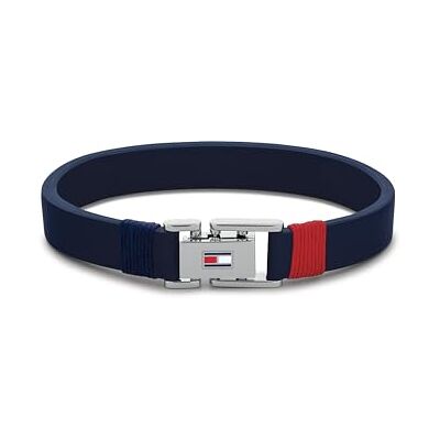 Tommy Hilfiger Smycken Armband för män i läder marinblå 2790226S, Talla única, Metall, En Storlek Tommy Hilfiger Smycken Armband för män i läder marinblå 2790226S, Talla única, Metall, En Storlek
