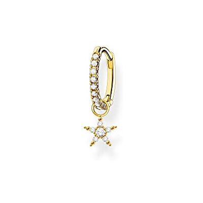 THOMAS SABO Damer enkel kreol guld stjärna zirkonia 925 sterlingsilver CR707-414-14 THOMAS SABO Damer enkel kreol guld stjärna zirkonia 925 sterlingsilver CR707-414-14