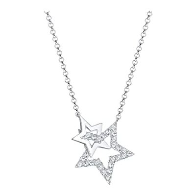 Elli Halsband stjärna Astro kristaller 925 silver, 450, Silver, Utan Elli Halsband stjärna Astro kristaller 925 silver, 450, Silver, Utan