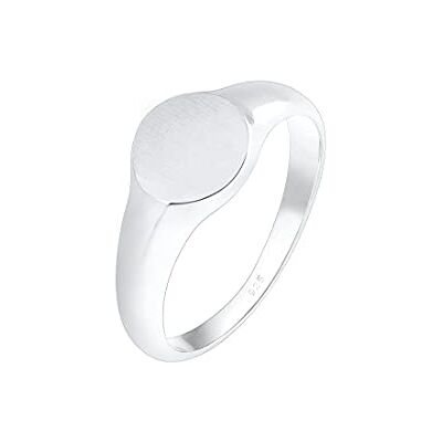 Elli Ring Matt Oval Geo Basic 925 Sterling Silver, 52, Sterlingsilver Elli Ring Matt Oval Geo Basic 925 Sterling Silver, 52, Sterlingsilver