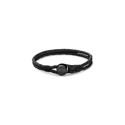 Tommy Hilfiger Smycken Mäns Läderarmband Svart 2790693S Tommy Hilfiger Smycken Mäns Läderarmband Svart 2790693S