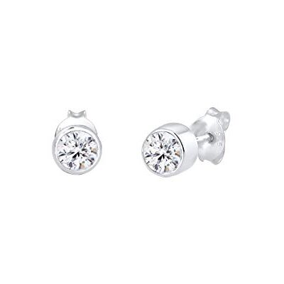 Elli örhängen örhängen grundläggande kristaller 925 sterlingsilver, Sterlingsilver, Kristall Elli örhängen örhängen grundläggande kristaller 925 sterlingsilver, Sterlingsilver, Kristall