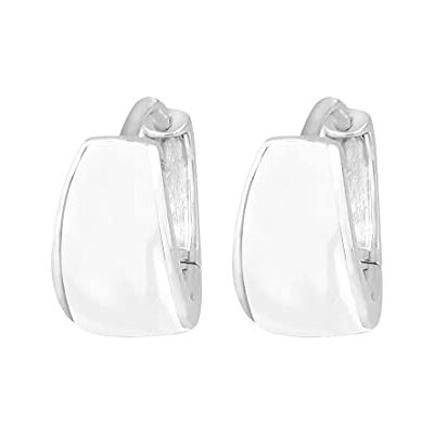 Elli kvinnors 925 sterlingsilver Xilion skurna örhängen, Silver, Kein Edelstein Elli kvinnors 925 sterlingsilver Xilion skurna örhängen, Silver, Kein Edelstein