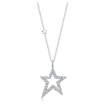 Elli halsband damer stjärna Astro med kristaller i 925 sterlingsilver, 450, Silver, Turkos Elli halsband damer stjärna Astro med kristaller i 925 sterlingsilver, 450, Silver, Turkos
