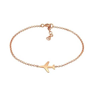 Elli armband dam flygplan resa filigran i 925 sterlingsilver, 160, Sterlingsilver, Utan Elli armband dam flygplan resa filigran i 925 sterlingsilver, 160, Sterlingsilver, Utan