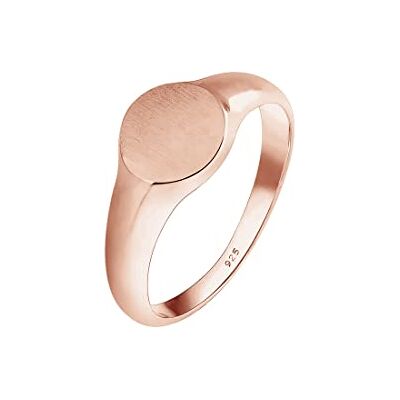 Elli Ring Matt Oval Geo Basic 925 Sterling Silver, 52, Silver Elli Ring Matt Oval Geo Basic 925 Sterling Silver, 52, Silver
