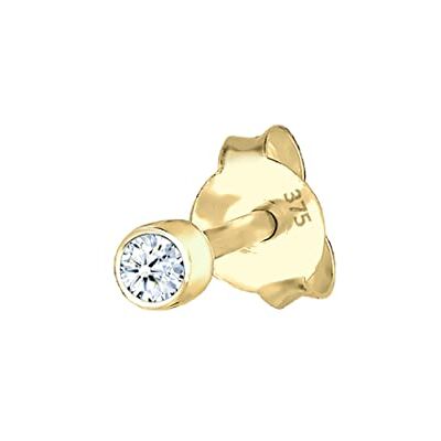 Elli kvinnor 9 ct (375) gult guld fyrkantig diamant, Gult guld, Diamant Elli kvinnor 9 ct (375) gult guld fyrkantig diamant, Gult guld, Diamant