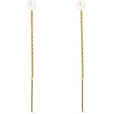 SINGULARU – örhängen Falling Pearl Gold – örhängen i 925 sterlingsilver med 18 k förgyllning – örhängen moderlöst spänne – damsmycken, En Storlek, Gult guld, Ingen ädelsten SINGULARU – örhängen Falling Pearl Gold – örhängen i 925 sterlingsilver med 18 k förgyllning – örhängen moderlöst spänne – damsmycken, En Storlek, Gult guld, Ingen ädelsten