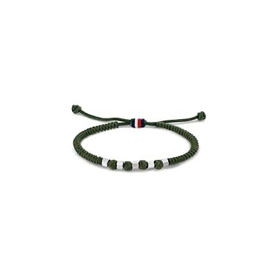 Tommy Hilfiger Smycken Mäns Nylon Armband Grön 2790680 Tommy Hilfiger Smycken Mäns Nylon Armband Grön 2790680