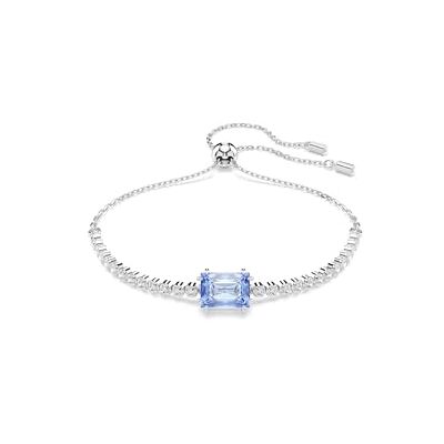 Swarovski Matrix Tennisarmband, Blandade snitt, Blå, Rhodiumpläterad Swarovski Matrix Tennisarmband, Blandade snitt, Blå, Rhodiumpläterad
