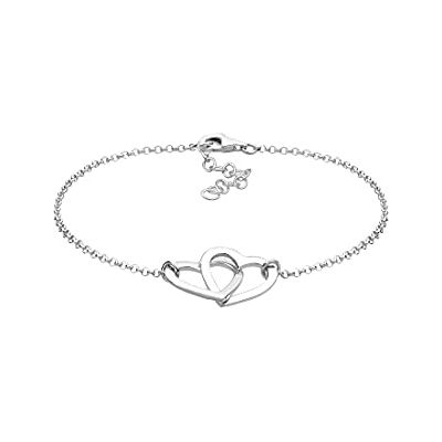 Elli damarmband hjärta kärlek vänskap symbol klassiskt silver 925 0209230313_18 e silver, colore: silver, cod. 0209230313_18 Elli damarmband hjärta kärlek vänskap symbol klassiskt silver 925 0209230313_18 e silver, colore: silver, cod. 0209230313_18