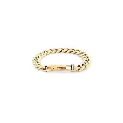 Tommy Hilfiger smycken Mäns kedjearmband i rostfritt stål med gult guldplätering 2790665 Tommy Hilfiger smycken Mäns kedjearmband i rostfritt stål med gult guldplätering 2790665