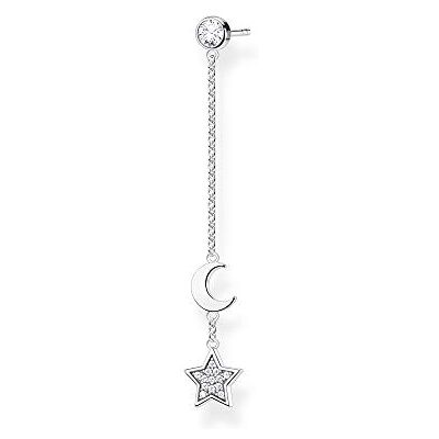 THOMAS SABO boucle d'oreille unique étoile & lune argent argent sterling 925 H2151-051-14 THOMAS SABO boucle d'oreille unique étoile & lune argent argent sterling 925 H2151-051-14