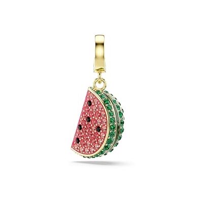 Swarovski Idyllia charm, Blandade snitt, Vattenmelon, Flerfärgad, Guldfärgad Swarovski Idyllia charm, Blandade snitt, Vattenmelon, Flerfärgad, Guldfärgad