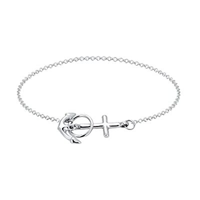 Elli Dam 925 sterlingsilver Xilion cut armband, 180, Silver, utan sten Elli Dam 925 sterlingsilver Xilion cut armband, 180, Silver, utan sten