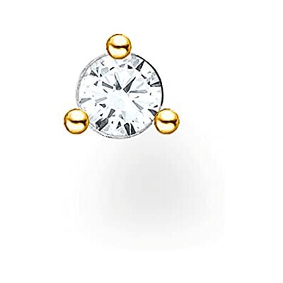 THOMAS SABO Boucles d'oreilles à tige unique pierre blanche plaqué or argent H2197-414-14 THOMAS SABO Boucles d'oreilles à tige unique pierre blanche plaqué or argent H2197-414-14