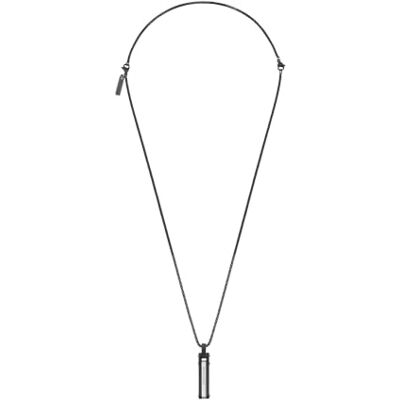 Police Linkline halsband för män rostfritt stål 500 200 mm silver/svart Police Linkline halsband för män rostfritt stål 500 200 mm silver/svart