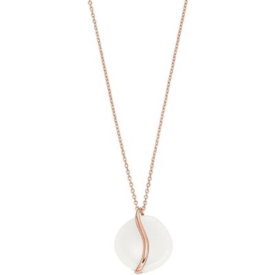 Skagen Women's Stainless Steel or Semi precious with lobster clasp closure Sea glass Pendant necklace Skagen Women's Stainless Steel or Semi precious with lobster clasp closure Sea glass Pendant necklace