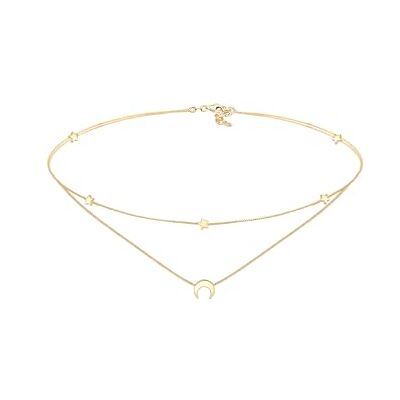 Elli Halsband dam kraglager astro halvmåne stjärnor i 925 sterlingsilver, 360, Sterlingsilver, Ingen ädelsten Elli Halsband dam kraglager astro halvmåne stjärnor i 925 sterlingsilver, 360, Sterlingsilver, Ingen ädelsten