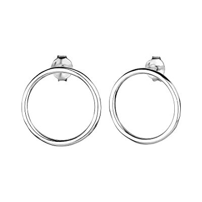 Elli damörhängen cirkel geo trend minimal filigran i 925 sterlingsilver, En Storlek, Året runt, Ingen ädelsten Elli damörhängen cirkel geo trend minimal filigran i 925 sterlingsilver, En Storlek, Året runt, Ingen ädelsten