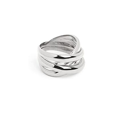 SINGULARU Double Cross Ring Mässingsring med polerad Silver Rhodium Plated Finish Smycken för kvinnor Tillverkad i Spanien Olika ytbehandlingar och storlekar, 16, Knivar, Ingen ädelsten SINGULARU Double Cross Ring Mässingsring med polerad Silver Rhodium Plated Finish Smycken för kvinnor Tillverkad i Spanien Olika ytbehandlingar och storlekar, 16, Knivar, Ingen ädelsten