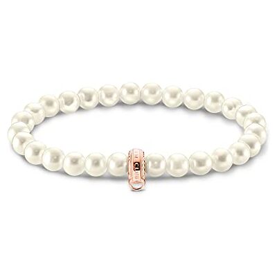 THOMAS SABO berlockarmband pärlor roséguldfärgad X0284-428-14, 19.00 cm, Sterlingsilver, Pärla THOMAS SABO berlockarmband pärlor roséguldfärgad X0284-428-14, 19.00 cm, Sterlingsilver, Pärla