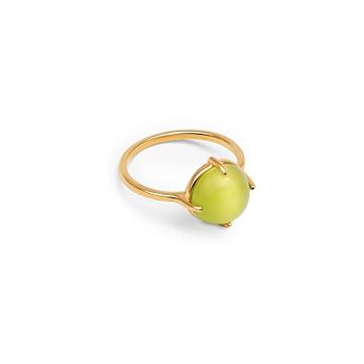 SINGULARU Ring Celebrate grön. Mässing med 18K guldbeläggning. Smycken för kvinnor. Storlek 10–18, 14, Mässing, Ingen ädelsten SINGULARU Ring Celebrate grön. Mässing med 18K guldbeläggning. Smycken för kvinnor. Storlek 10–18, 14, Mässing, Ingen ädelsten