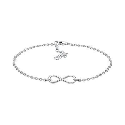 Elli Armband kvinnor oändlighetssymbol trend i 925 sterlingsilver, 18, emalj Elli Armband kvinnor oändlighetssymbol trend i 925 sterlingsilver, 18, emalj