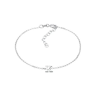 Elli armband dam hänge bokstav K basic i 925 sterlingsilver, 160, Sterlingsilver Silver Metall, Utan Elli armband dam hänge bokstav K basic i 925 sterlingsilver, 160, Sterlingsilver Silver Metall, Utan