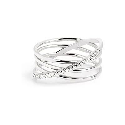 SINGULARU Comete Plata Ring 925 Sterling Silverring med Rodiumpläterad Finish Smycken för Kvinnor Tillverkad i Spanien Olika finish och storlekar, 16, Silver, Ingen ädelsten SINGULARU Comete Plata Ring 925 Sterling Silverring med Rodiumpläterad Finish Smycken för Kvinnor Tillverkad i Spanien Olika finish och storlekar, 16, Silver, Ingen ädelsten
