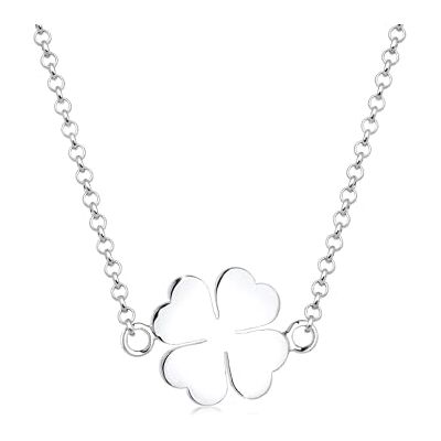 Elli halsband damer klöverblad lyckobringare i 925 sterlingsilver, Året runt, Ingen ädelsten Elli halsband damer klöverblad lyckobringare i 925 sterlingsilver, Året runt, Ingen ädelsten