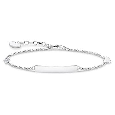 THOMAS SABO Damarmband enkelt hjärta och infinity-tecken i 925 sterlingsilver, storlek 16 cm–19 cm, A1976-051-14-L19V THOMAS SABO Damarmband enkelt hjärta och infinity-tecken i 925 sterlingsilver, storlek 16 cm–19 cm, A1976-051-14-L19V