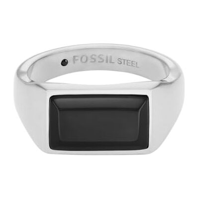 Fossil ring för män, silverfärgat eller guldfärgat rostfritt stål Fossil ring för män, silverfärgat eller guldfärgat rostfritt stål