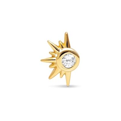 SINGULARU Unikt Solar Örhänge. 925 silver med 18 Kt guldpläterad och zirkonium. Damsmycken SINGULARU Unikt Solar Örhänge. 925 silver med 18 Kt guldpläterad och zirkonium. Damsmycken