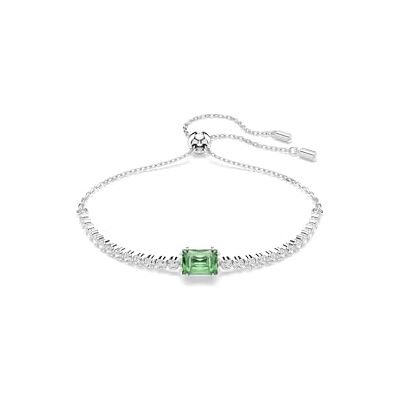 Swarovski Matrix Tennisarmband, Blandade snitt, Grön, Rhodiumpläterad Swarovski Matrix Tennisarmband, Blandade snitt, Grön, Rhodiumpläterad