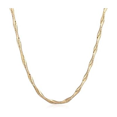 Elli Halsband dam snöre vriden basic guldfärger, 40, Mässing, Ingen ädelsten Elli Halsband dam snöre vriden basic guldfärger, 40, Mässing, Ingen ädelsten