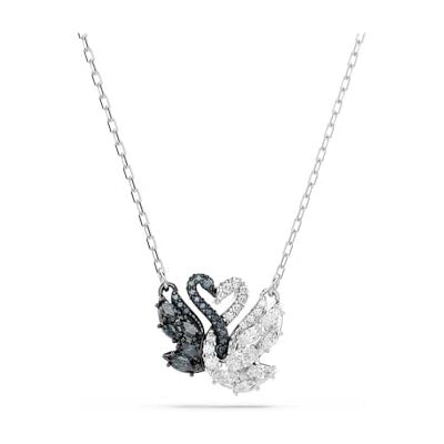 Swarovski Svanhänge, Svan, Svart, Rhodiumpläterad Swarovski Svanhänge, Svan, Svart, Rhodiumpläterad