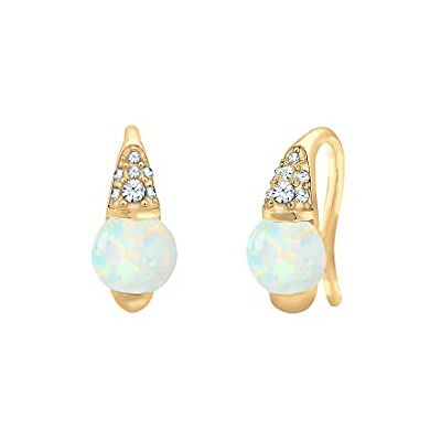 Elli Premium örhängen opal Swarovski® kristaller 925 sterlingsilver, En Storlek, Sterlingsilver, Opal Elli Premium örhängen opal Swarovski® kristaller 925 sterlingsilver, En Storlek, Sterlingsilver, Opal