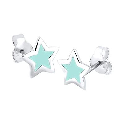 Elli örhängen dam stjärna cut out astro look basic trend i 925 sterlingsilver, fasettad slipning, Utan Elli örhängen dam stjärna cut out astro look basic trend i 925 sterlingsilver, fasettad slipning, Utan