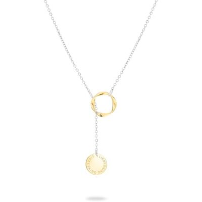 LIEBESKIND Kärleksbarn Berlin halsband LJ-1552-N-45 tvåfärgad silver, IP guld, 45 cm, Rostfritt stål, Ingen ädelsten LIEBESKIND Kärleksbarn Berlin halsband LJ-1552-N-45 tvåfärgad silver, IP guld, 45 cm, Rostfritt stål, Ingen ädelsten