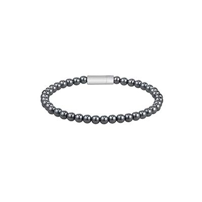 Boss Jewelry Men's SPHERE BEADS Collection Pärlarmband i rostfritt stål med grå hematit 1580790M Boss Jewelry Men's SPHERE BEADS Collection Pärlarmband i rostfritt stål med grå hematit 1580790M
